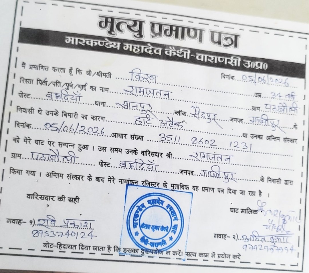 Death Certificate